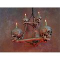 Perfectpretend Chandelier Skull-Bone  Two-Tiered Skull Chandelier with 6 Skulls PE1413085